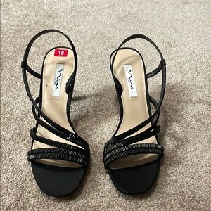 Vince Camuto Black Strappy Sandals